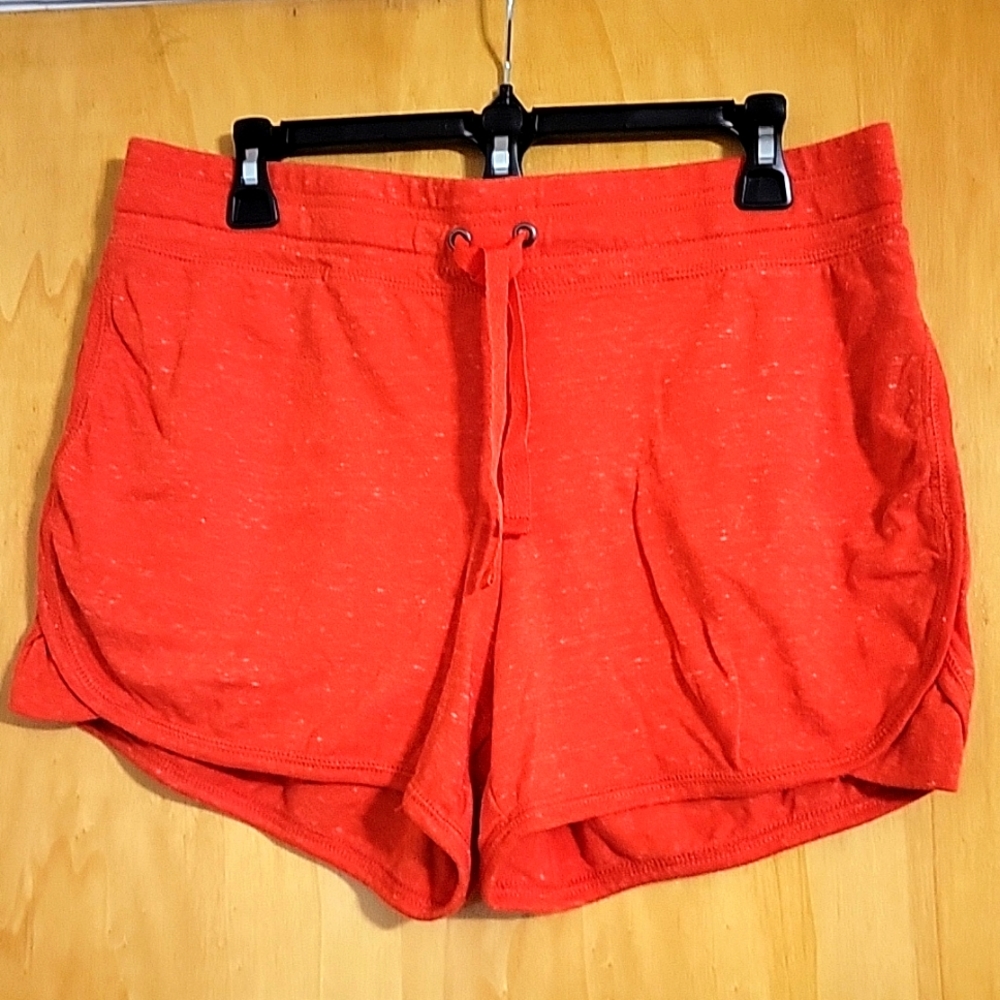 Athletic, Large, knit shorts, in orange